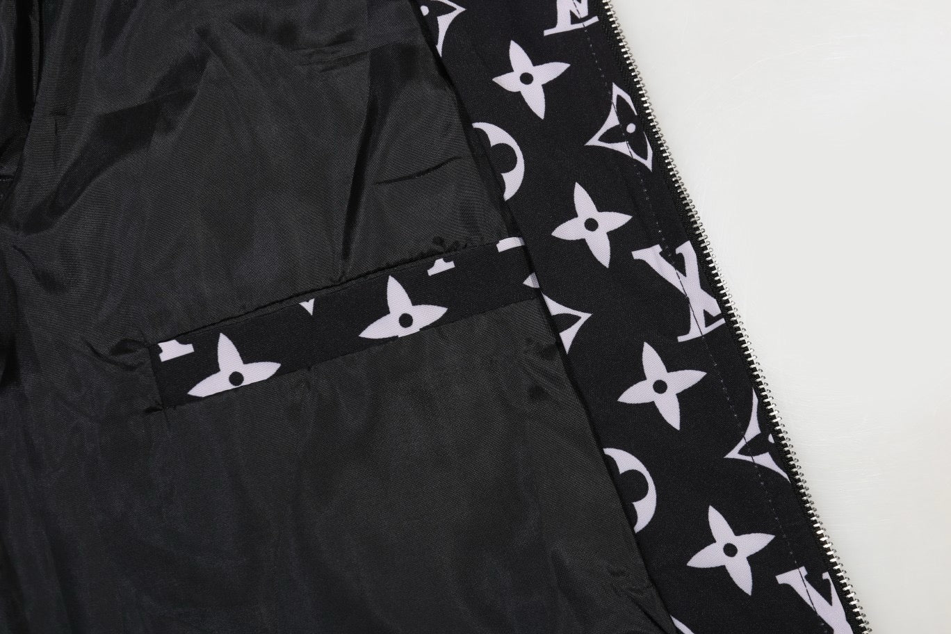 LU Monogram Zip-Up Hooded Jacket