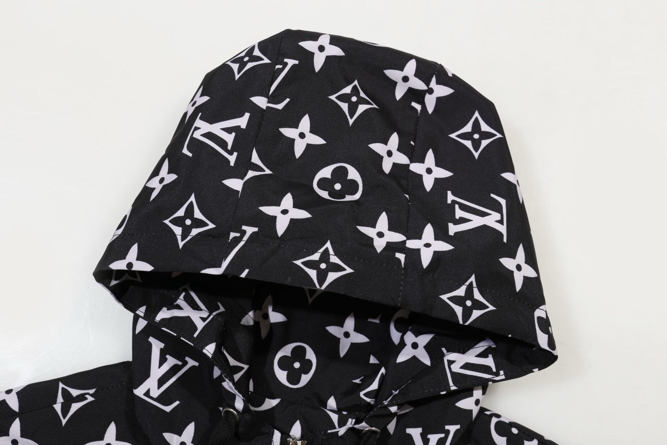 LU Monogram Zip-Up Hooded Jacket