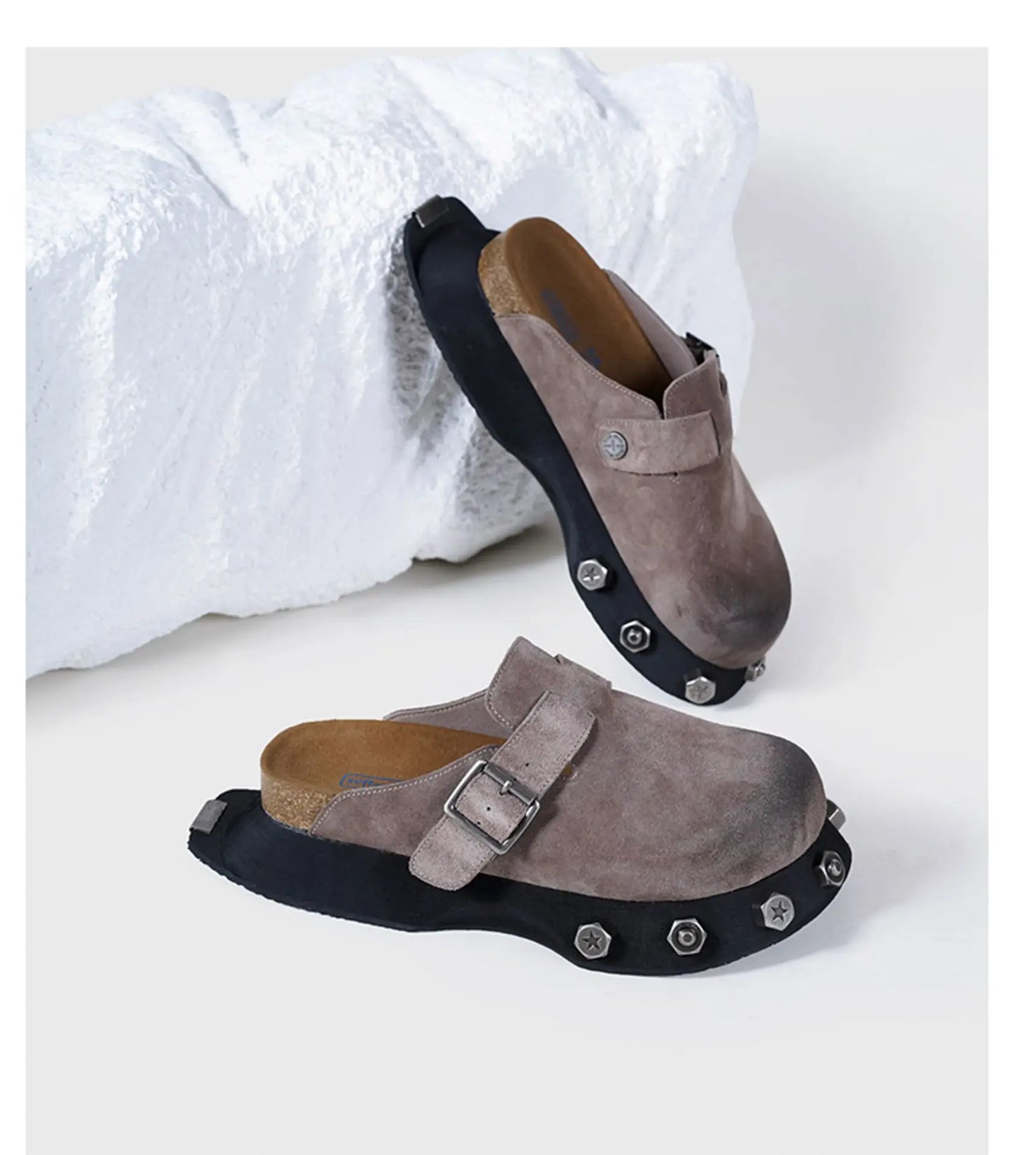 Deran Leather clogs