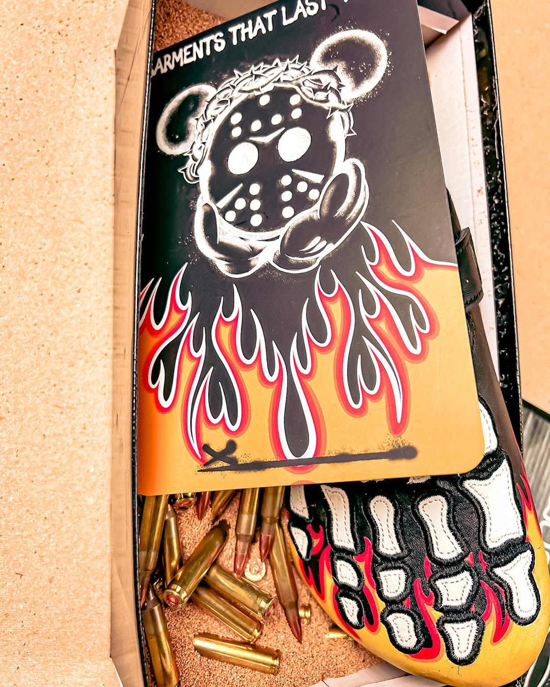 Bone Paisley Print Clogs