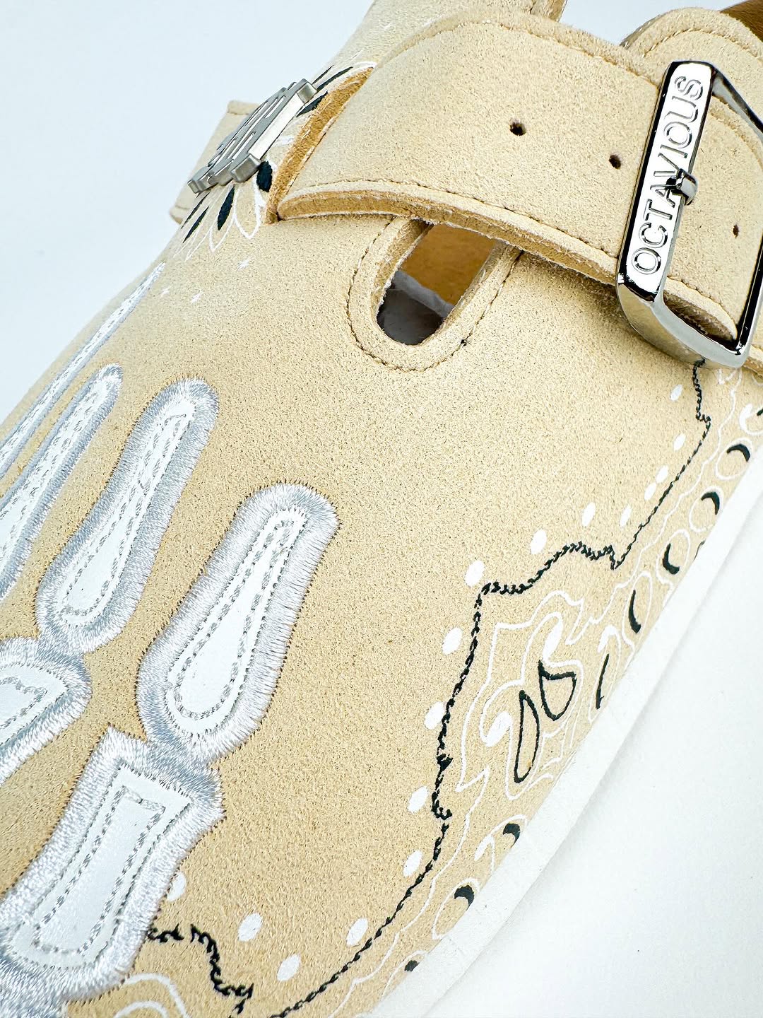 Bandana Paisley Print Clogs