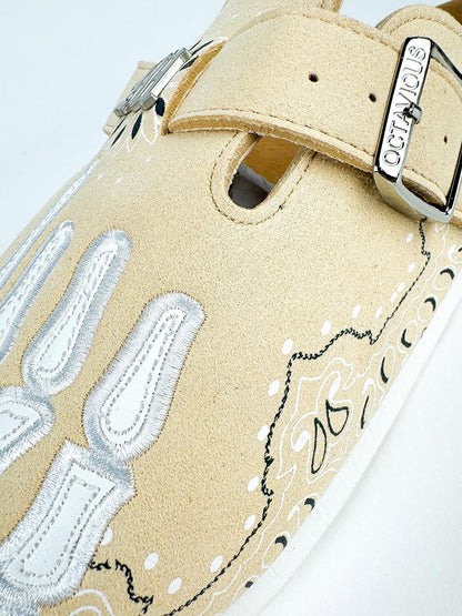 Bandana Paisley Print Clogs