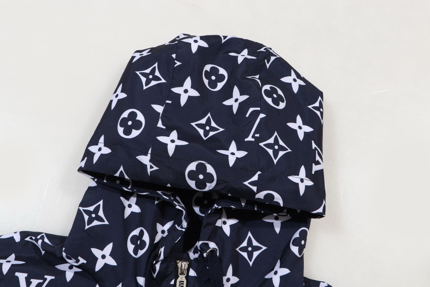 LU Monogram Zip-Up Hooded Jacket