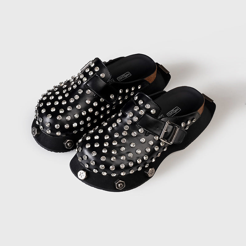 Metal and Diamond slippers