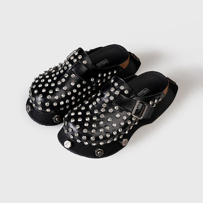 Metal and Diamond slippers