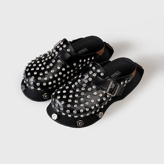 Metal and Diamond slippers