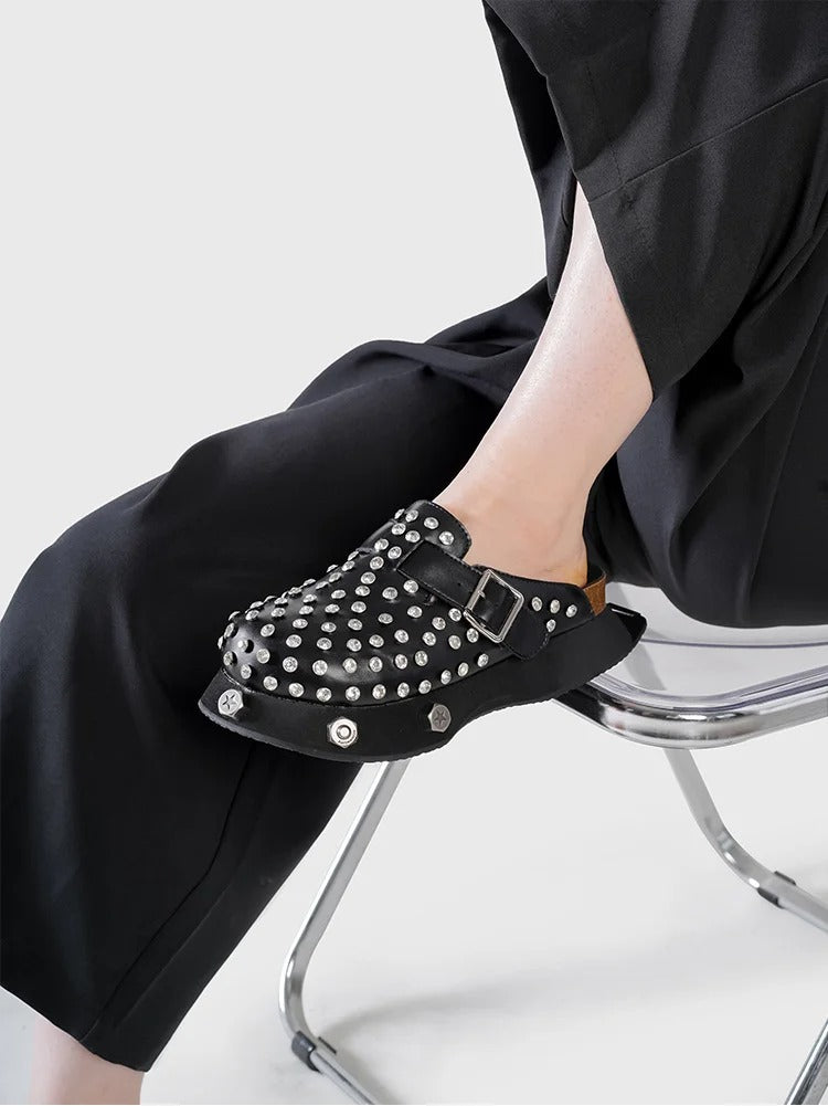 Metal and Diamond slippers