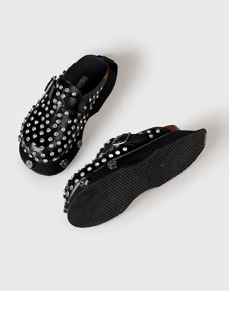 Metal and Diamond slippers