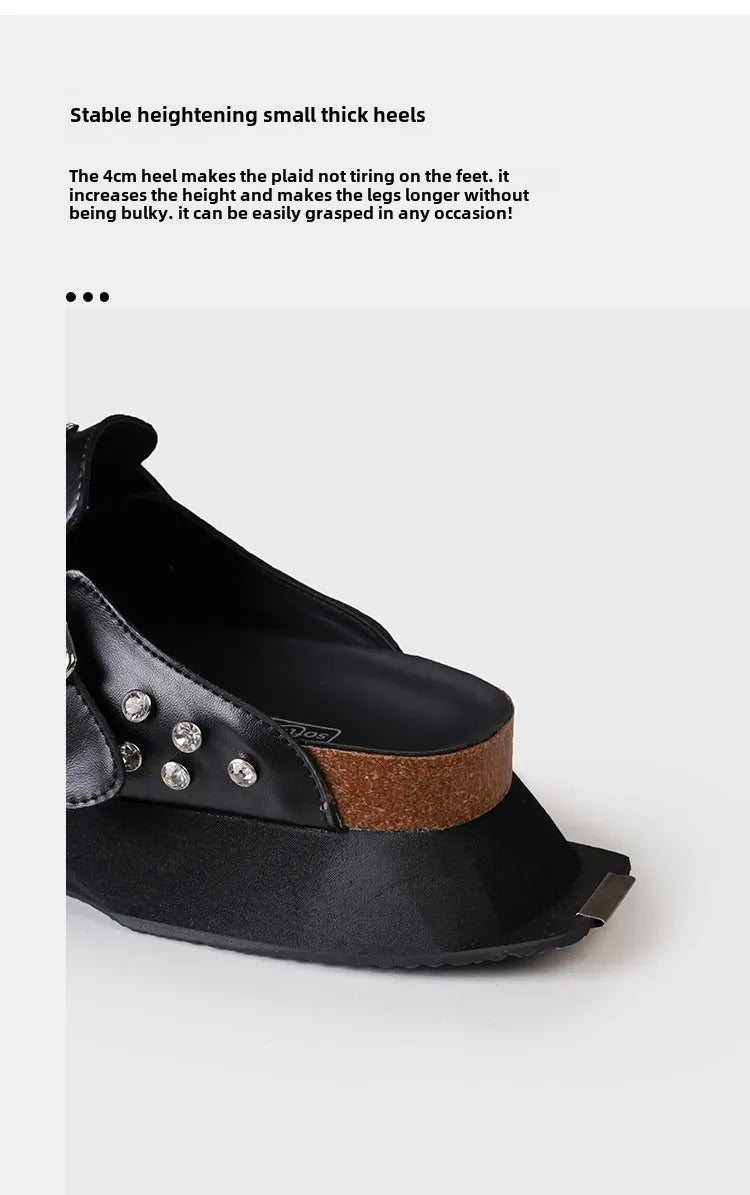 Metal and Diamond slippers