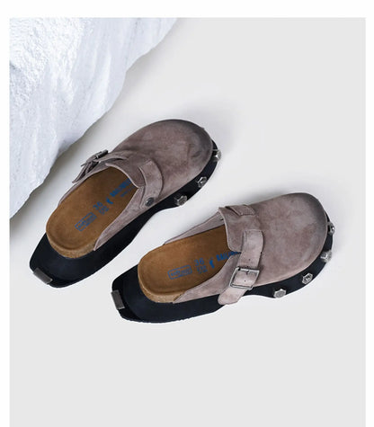 Deran Leather clogs