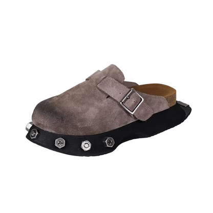 Deran Leather clogs