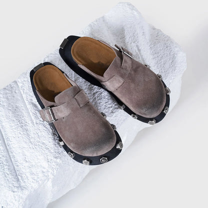 Deran Leather clogs