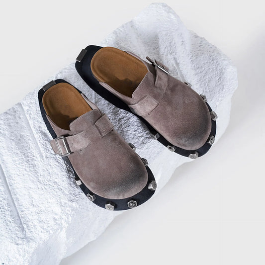 Deran Leather clogs
