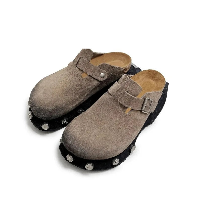 Deran Leather clogs