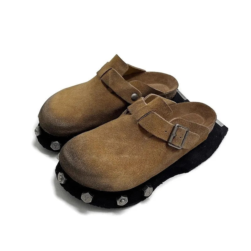 Deran Leather clogs