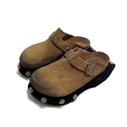 Deran Leather clogs